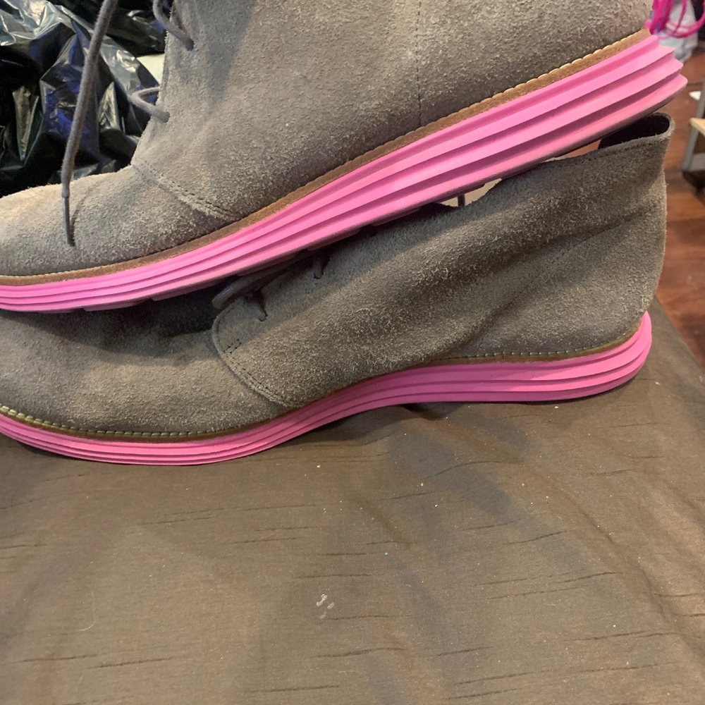 Cole Haan Lunargrand Men's Suede Chukka Shoes - Picture 2 of 6